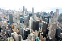 Rừng tòa nhà chọc trời bên bờ hồ Michigan. Nguồn : P.Nguyễn Dũng