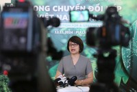 Bà Trần Ngọc Ánh, Giám đốc Ngoại vụ cấp cao tại Heineken Việt Nam chia sẻ tại hội thảo Báo Kl99ok phiên bản mới tổ chức ngày 12/11.