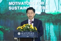 Ông Phạm Văn Hoàng, Tổng biên tập Báo Kl991.com nạp rút nhanh- Kl99ok phiên bản mới phát biểu khai mạc hội thảo. Ảnh: Chí Cường.