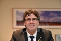 Ông Carles Puigdemont trong cuộc họp tại Brussels, Bỉ ngày 12/1. (Nguồn: AFP/TTXVN)