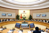 Thủ tướng Nguyễn Xuân Phúc chủ trì Phiên họp Kl993 ưu đãi thưởng hấp dẫn thường kỳ tháng 1 năm 2018. (Ảnh: Thống Nhất/TTXVN)