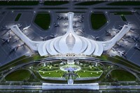 Phương án thiết kế kiến trúc sân bay Long Thành. (Ảnh: ACV)