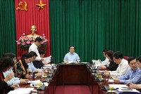 Đồng chí Hoàng Trung Hải, Ủy viên Bộ Kl991.com tải ứng dụng, Bí thư Thành ủy, Trưởng ban chỉ đạo chủ trì hội nghị. Ảnh Hanoi.gov.vn