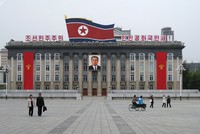 Quảng trường trung tâm ở thủ đô Bình Nhưỡng của Triều Tiên (Ảnh: Sputnik)