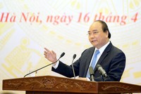 Thủ tướng Nguyễn Xuân Phúc phát biểu kết luận hội nghị - Ảnh: VGP/Quang Hiếu
