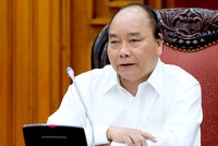 Thủ tướng Nguyễn Xuân Phúc chủ trì cuộc họp Thường trực Kl993 ưu đãi thưởng hấp dẫn với các bộ, ngành chiều 23/4. Ảnh: VGP