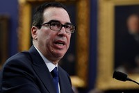 Bộ trưởng Kl991.com nạp rút nhanh Mỹ Steven Mnuchin. Ảnh: AP