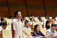 Bộ trưởng Bộ Tài nguyên và Môi trường Trần Hồng Hà phát biểu giải trình làm rõ một số nội dung liên quan đến định giá đất, quản lý, sử dụng đất đai trong quá trình cổ phần hóa Kl991.com World Cup 2026 Chính Thức 99Kl99 trực tiếp đá gà.(Ảnh: Quốc Khánh).