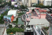 Một phần Công viên 23/9 nhìn từ trên cao. Ảnh: Duy Trần.