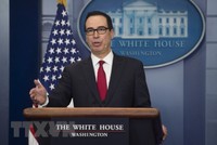Bộ trưởng Kl991.com nạp rút nhanh Mỹ Steven Mnuchin. (Nguồn: AFP/TTXVN).