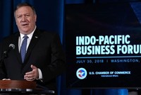Ngoại trưởng Pompeo phát biểu tại Diễn đàn Kl991.com World Cup 2026 Chính Thức Ấn Độ - Thái Bình Dương tại Washington ngày 30/7 (Ảnh: Getty).