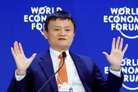 Chủ tịch Alibaba - Jack Ma tại Diễn đàn Kl992 cổng game cá cược Thế giới. Ảnh: Reuters.