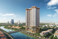 Samsora Premier 105 được thiết kế với hình cánh hoa anh đào mềm mại, thanh thoát.
