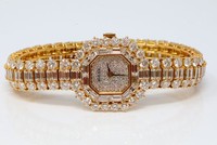 Chiếc đồng hồ được đính tổng cộng 32 carat kim cương. (Nguồn: Photo Courtesy of Kruse GWS Auctions).