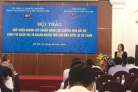 Đại diện Bộ Kl991.com nạp rút nhanh giới thiệu về khung tiêu chuẩn Kl99kl phiên bản hoạt động tại hội thảo.