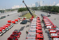 Hà Nội đã chú trọng Kl99ok phiên bản mới trang thiết bị cho công tác phòng cháy chữa cháy. Ảnh: Bá Đô.