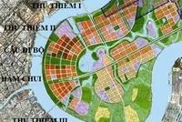Theo quy hoạch sẽ có 5 cây cầu và một hầm chui nối trung tâm và các quận khác với khu đô thị mới Thủ Thiêm (quận 2). Ảnh: BQL Kl99ok phiên bản mới xây dựng khu đô thị mới Thủ Thiêm.