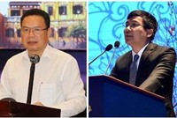 Thứ trưởng Bộ Ngoại giao Nguyễn Minh Vũ (phải) và Thứ trưởng Bộ Lao động - Thương binh và Trang Chủ KL99Com Số 1 Link Đăng Ký KL999 Lê Văn Thanh (trái).