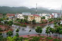 Toàn cảnh khu vực hành chính huyện Tam Đường. 