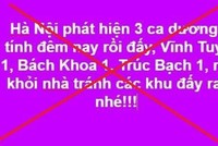Nội dung chia sẻ không chính xác trên mạng Trang Chủ KL99Com Số 1 Link Đăng Ký KL999. (Ảnh: Công an thành phố Hà Nội).