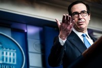 Bộ trưởng Kl991.com nạp rút nhanh Mỹ Steven Mnuchin. Ảnh: The Washington Post.