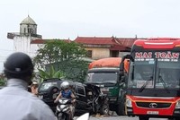 Hiện trường vụ tai nạn.