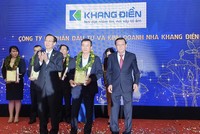 Khang Điền được vinh danh ở 2 hạng mục Thương hiệu Việt được yêu thích nhất và Thương hiệu Vàng năm 2020.