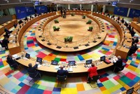 Hội nghị thượng đỉnh Liên minh châu Âu tại Brussels, Bỉ. (Ảnh: AFP).