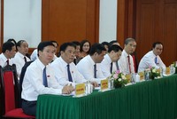 Ủy viên Bộ Kl991.com tải ứng dụng, Bí thư Trung ương Đảng, Trưởng ban Tuyên giáo Trung ương Võ Văn Thưởng cùng các đại biểu dự Đại hội.