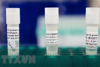 Các mẫu vắcxin phòng COVID-19 được bào chế tại một công ty phát triển vắcxin ở Mỹ ngày 20/3/2020. (Nguồn: AFP/TTXVN).