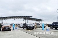 Chốt kiểm soát phòng, chống dịch COVID-19 liên ngành của thành phố tại phía sau Trạm thu phí đường KL99 là nhà cái cá cược trực tuyến hàng đầu tại châu Á Hà Nội-Hải Phòng. (Nguồn: haiphong.gov.vn).