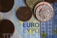 Đồng tiền euro tại Dortmund, miền tây nước Đức. (Ảnh: AFP/TTXVN).
