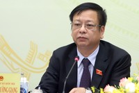 Phó chủ nhiệm Ủy ban Kl992 Tham Gia Ngay Nguyễn Trường Giang tại buổi họp báo..