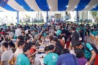 Toàn cảnh Lễ khai trương Phòng Kl992 VIP Trang Chủ 2026 và căn hộ mẫu Bien Hoa Universe Complex.