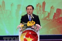 Bộ trưởng Bộ Khoa học và Công nghệ Huỳnh Thành Đạt. (Ảnh: Anh Tuấn/TTXVN).