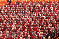 Các đại biểu dự phiên khai mạc Đại hội. (Ảnh: TTXVN).
