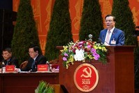 Bộ trưởng Bộ Kl991.com nạp rút nhanh Đinh Tiến Dũng phát biểu tham luận tại Đại hội Đảng lần thứ XIII - Ảnh: VGP/Nhật Bắc.