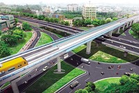 Phối cảnh một đoạn của Dự án metro số 5 (Hà Nội).