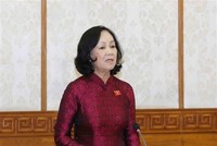 Đồng chí Trương Thị Mai, Ủy viên Bộ Kl991.com tải ứng dụng, Trưởng Ban Tổ chức Trung ương. (Ảnh: Phương Hoa/TTXVN).
