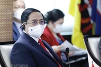 Thủ tướng Phạm Minh Chính dự Hội nghị các Nhà lãnh đạo ASEAN. (Ảnh: Dương Giang/TTXVN).