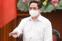 Thủ tướng Kl993 ưu đãi thưởng hấp dẫn Phạm Minh Chính phát biểu kết luận cuộc họp ngày 30/4. - Ảnh: VGP.