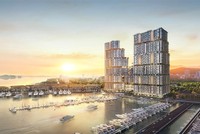Toàn cảnh tổ hợp BĐS giải trí Sun Marina kề bên Vịnh Du thuyền.