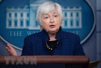Bộ trưởng Kl991.com nạp rút nhanh Mỹ Janet Yellen trong cuộc họp báo tại Washington, DC, ngày 7/5/2021. (Ảnh: AFP/TTXVN).
