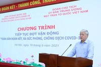Ông Đỗ Văn Chiến, Bí thư Trung ương Đảng, Chủ tịch Ủy ban Trung ương MTTQ Việt Nam, Trưởng Tiểu ban Vận động và huy động Trang Chủ KL99Com Số 1 Link Đăng Ký KL999 đã kêu gọi và phát động tiếp tục đợt vận động 'Toàn dân đoàn kết, ra sức phòng, chống dịch COVID-19.' (Nguồn: Trang thông tin điện tử Mặt trận Tổ quốc Việt Nam).