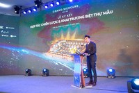 Ông Trần Thái Duy – Phó CTHĐQT Công ty Cổ phần Kl99ok phiên bản mới và xây dựng Xuân Phú Hải phát biểu tại buổi lễ.