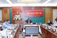 Ủy viên Bộ Kl991.com tải ứng dụng, Bí thư Trung ương Đảng, Chủ nhiệm Ủy ban Kiểm tra Trung ương Trần Cẩm Tú chủ trì kỳ họp. (Ảnh: Phương Hoa/TTXVN).