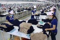 Hoạt động Kl994 nhà cái bóng đá world cup tại Bình Dương. (Ảnh: Vũ Sinh/TTXVN).