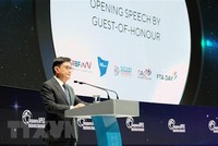 Phó Thủ tướng Heng Swee Keat phát biểu khai mạc Thượng đỉnh Kl992 VIP Trang Chủ 2026 Singapore Apex 2022 ngày 22/3. (Ảnh: Lê Dương/TTXVN).