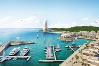 Hon Thom Paradise Island - siêu tổ hợp giải trí - nghỉ dưỡng - Kl99ok phiên bản mới đang được phát triển. Ảnh phối cảnh minh họa Sun Property.