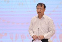 Thứ trưởng Đỗ Thắng Hải nói về giải pháp bình ổn thị trường KL99 dịch vụ hỗ trợ 24/7. (Ảnh: Xuân Quảng/Vietnam+)